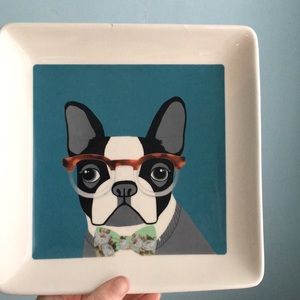 Boston terrier plate